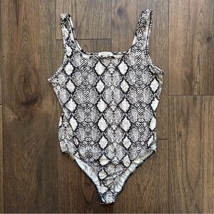 Caution To The Wind Snakeskin Bodysuit